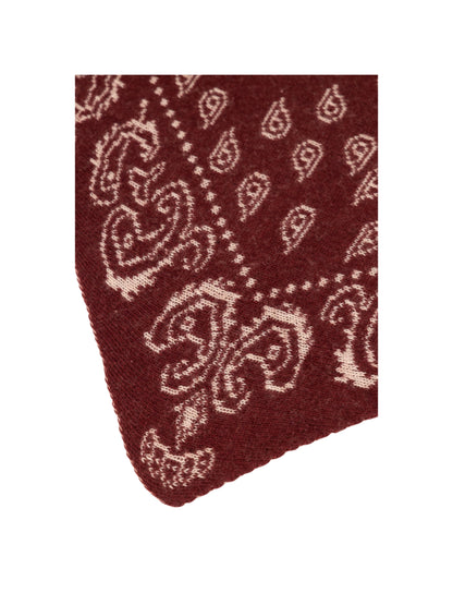 Sjaal Hollis Bordeaux Beige - Peet kleding