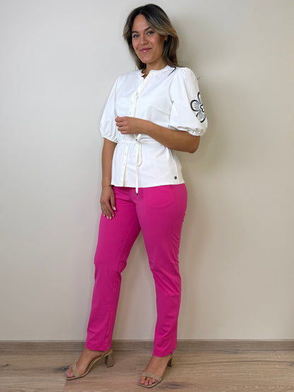 Triple Nine Travel Blouse Yana Wit - 5943 - Peet kleding