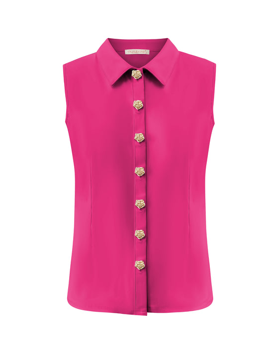 Triple Nine - Travel Blouse Marien Fuchsia - 5932 - Peet kleding