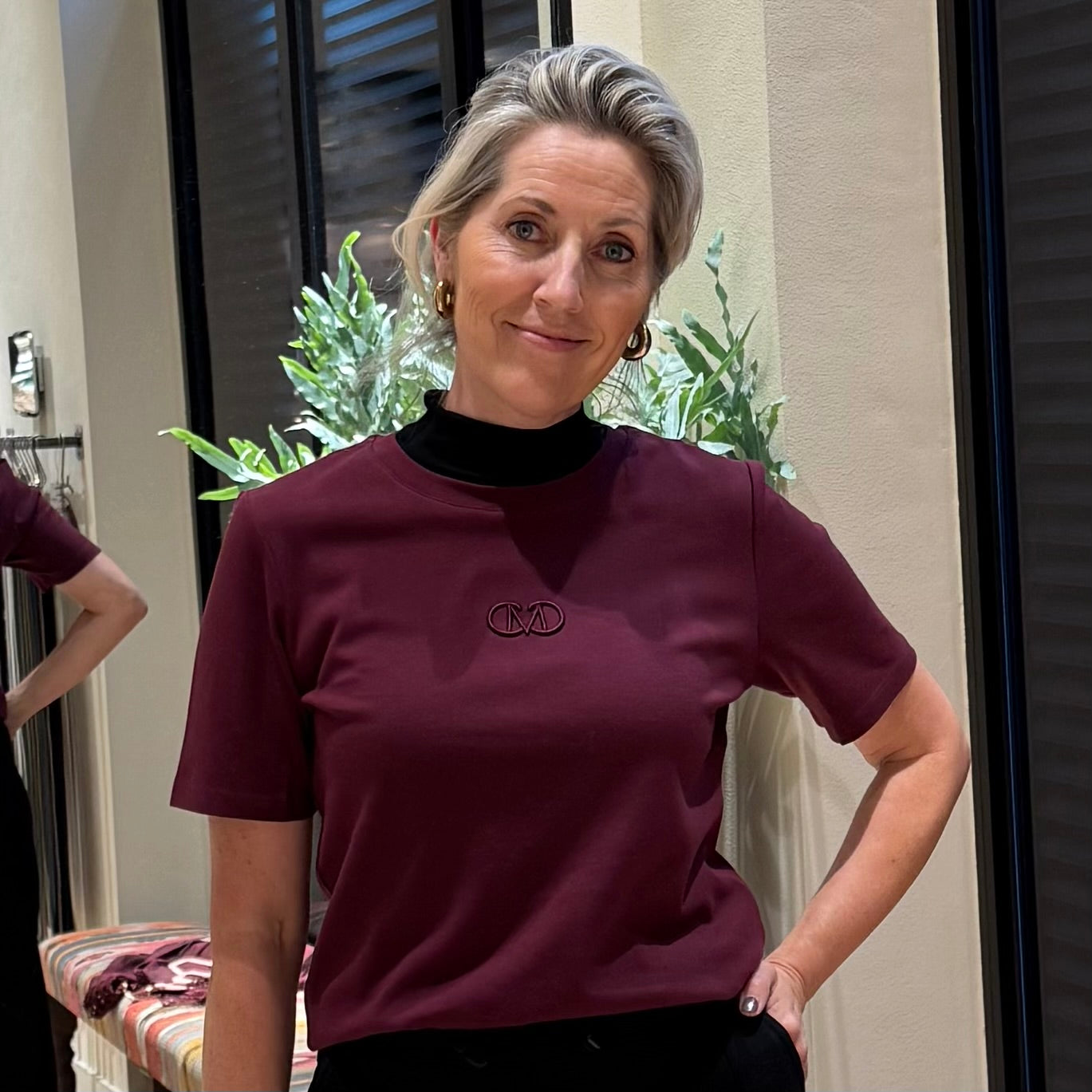 Copenhage Muse Tee Windsor Wine - Peet kleding