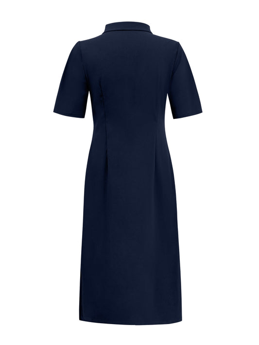 Triple Nine - Travel Jurk Celin Navy - 51808 - Peet kleding