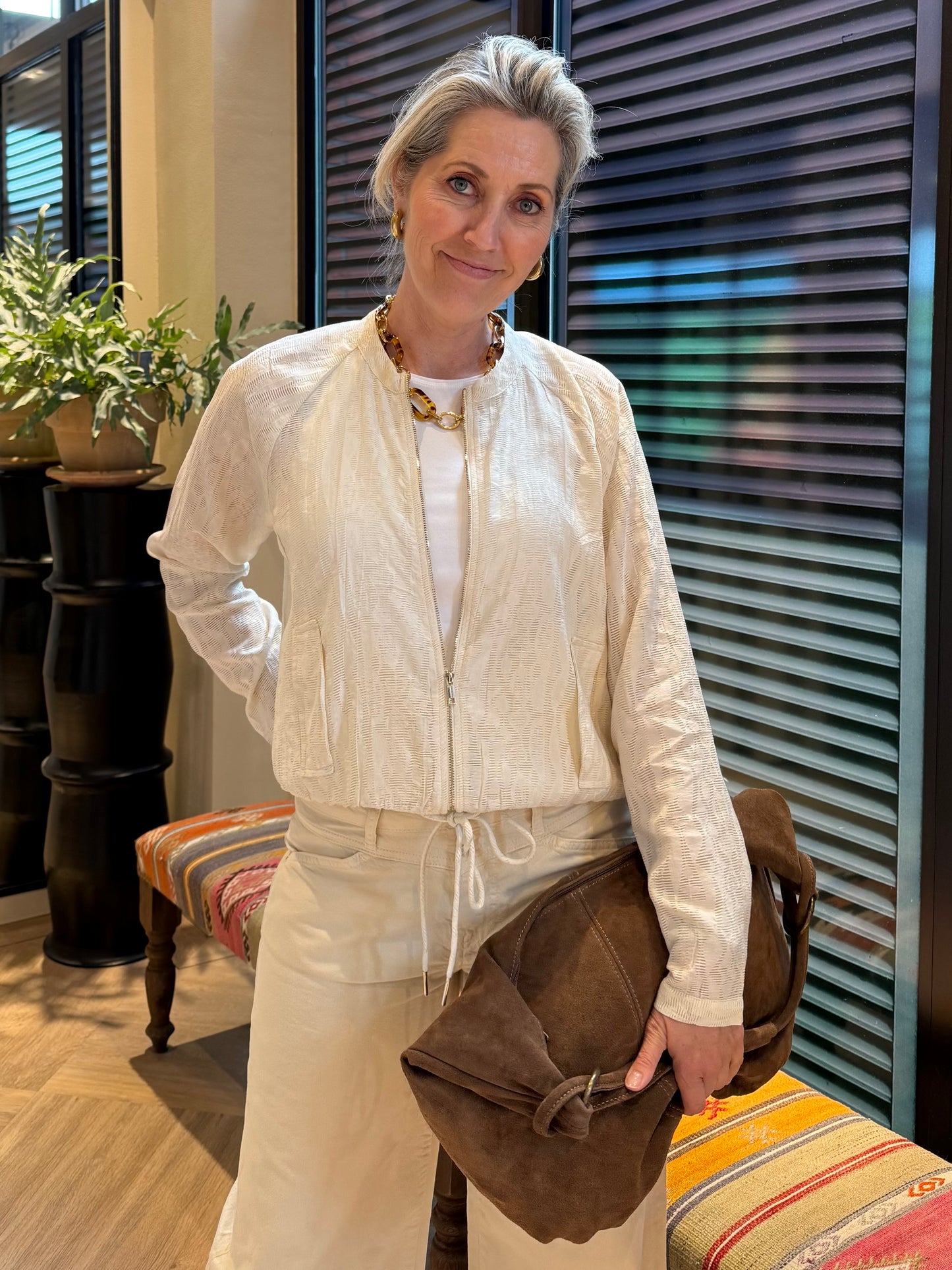 Rino & Pelle Quine Jacket Ecru - Peet kleding
