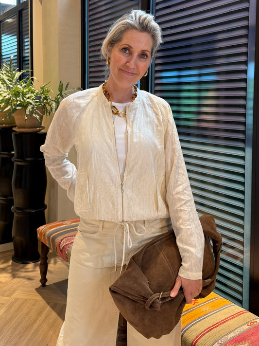 Rino & Pelle Quine Jacket Ecru - Peet kleding