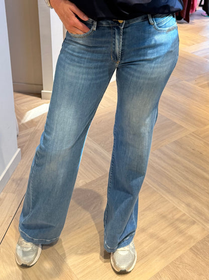 Le Temps Des Cerises Flare Blue - Peet kleding