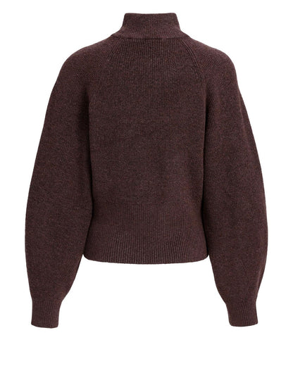 Yaya Trui Chocolat Red Melange - Peet kleding