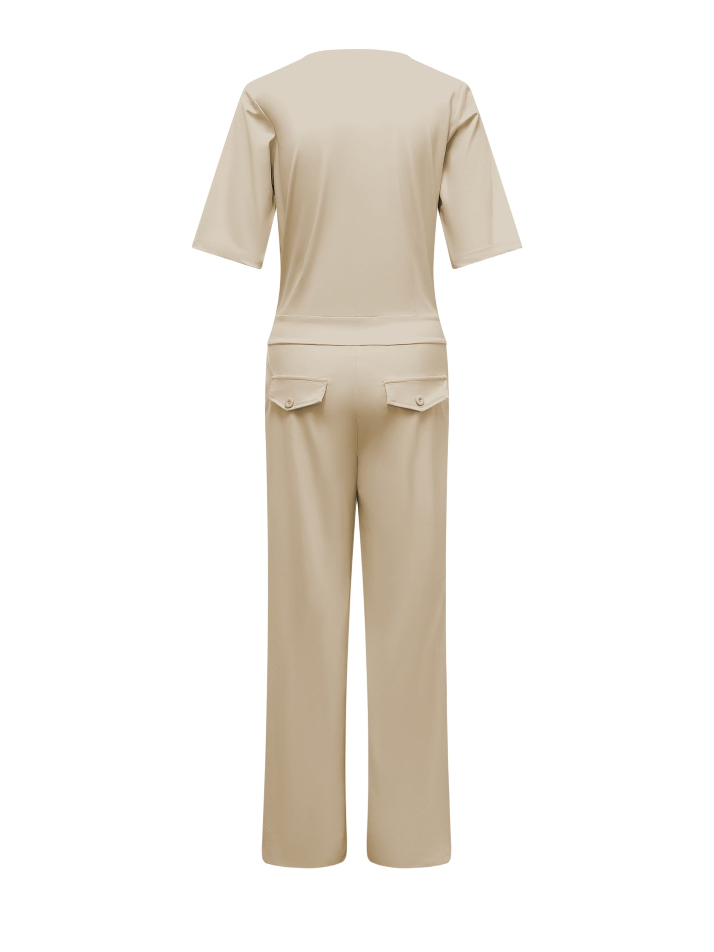 Triple Nine - Travel Jumpsuit Mila Beige - 51908 - Peet kleding
