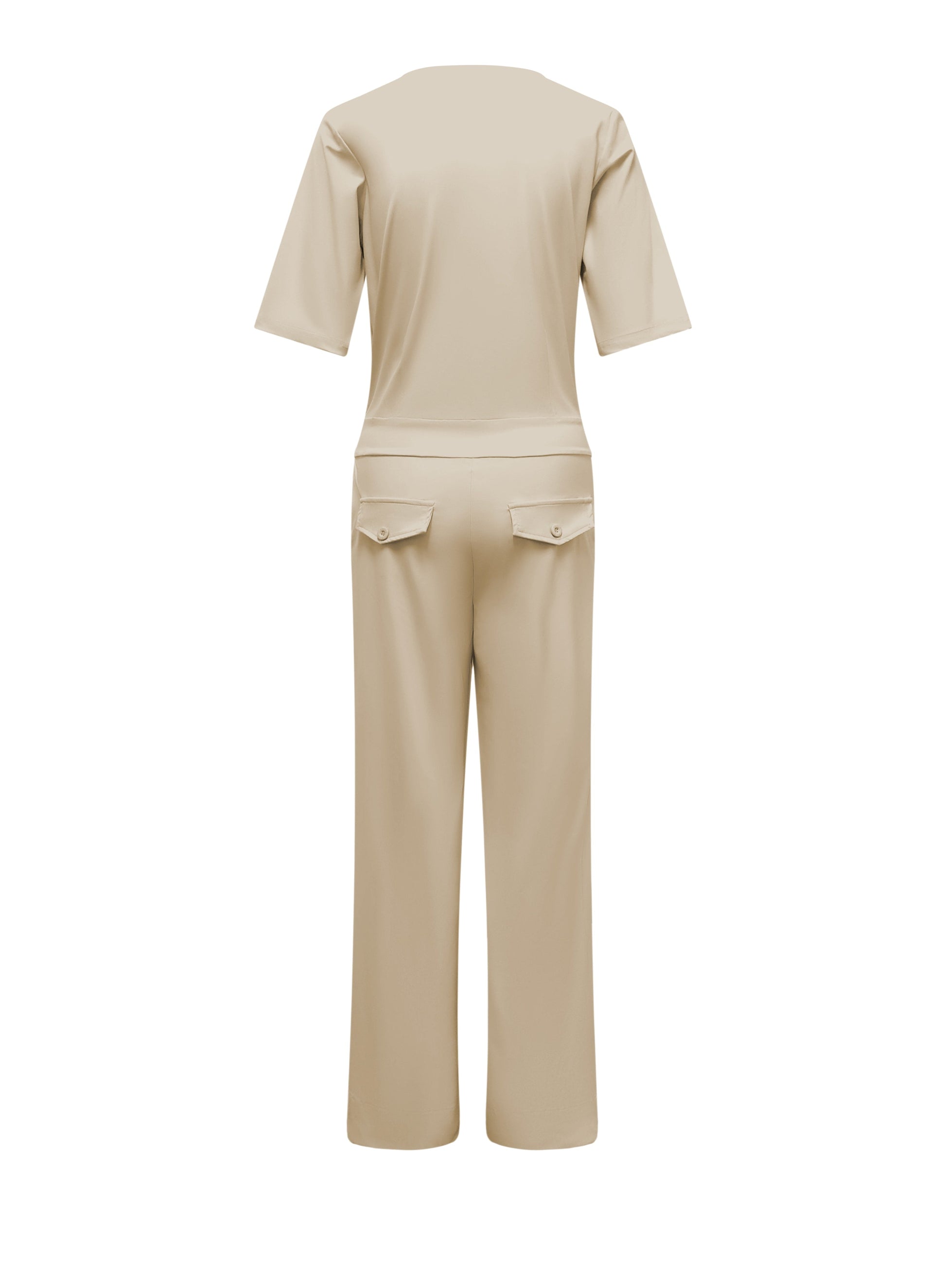 Triple Nine - Travel Jumpsuit Mila Beige - 51908 - Peet kleding