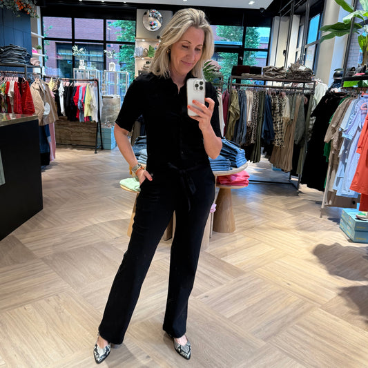 Triple Nine - Travel Jumpsuit Phoenix Zwart - 51905 - Peet kleding