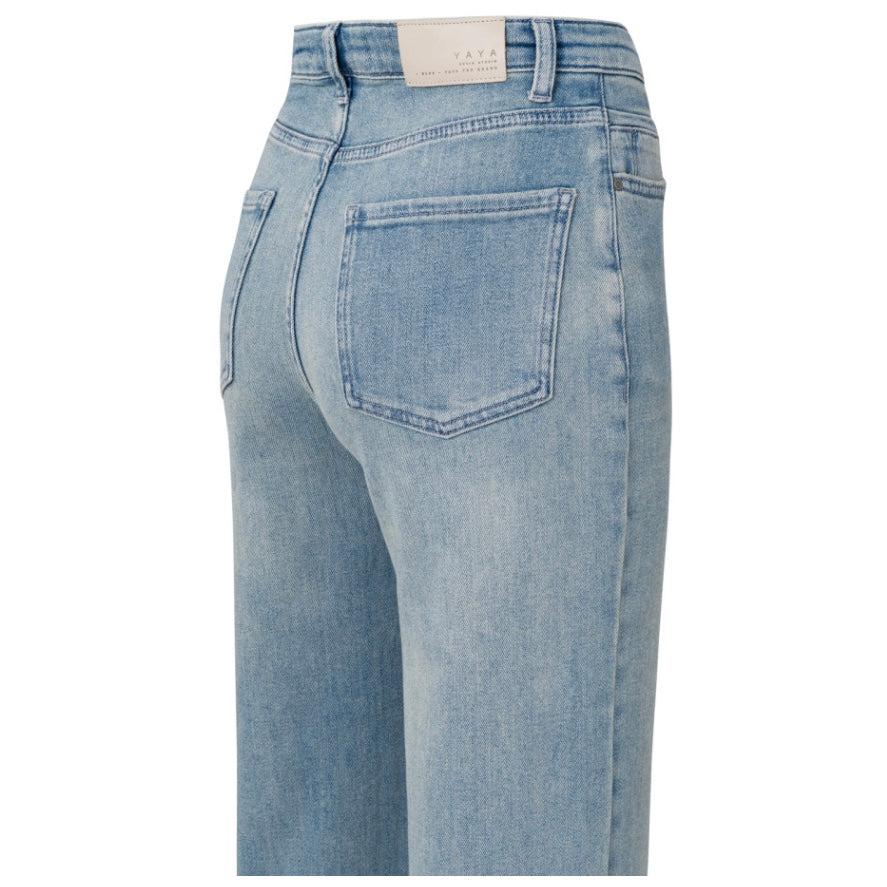 Yaya Wijde Jeans Blauw - Peet kleding