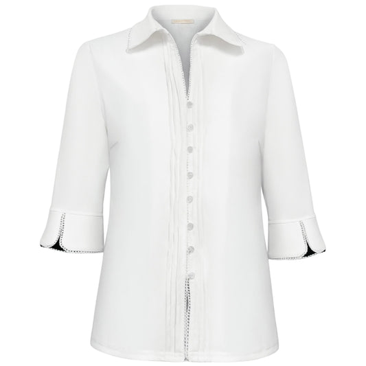 Triple Nine - Travel Blouse Bel Wit - 5904 - Peet kleding