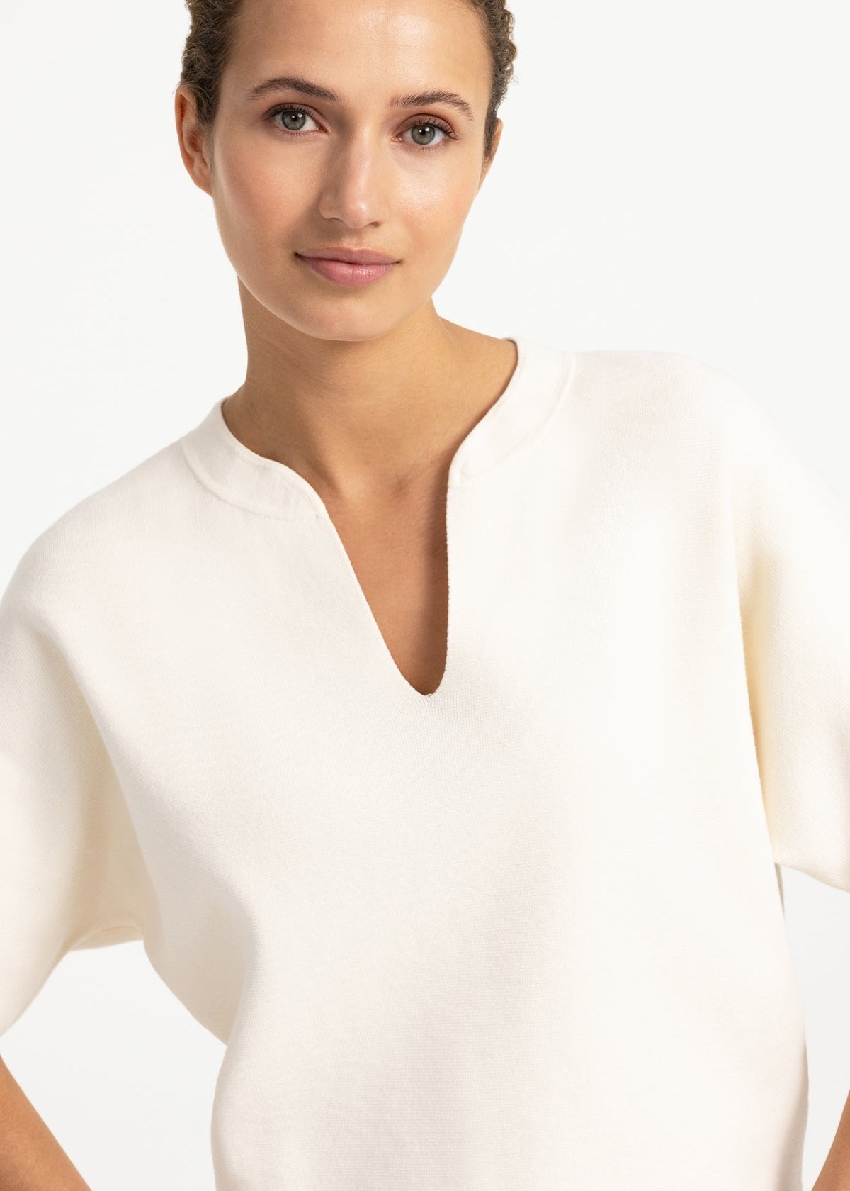 Yaya Trui V-hals Offwhite