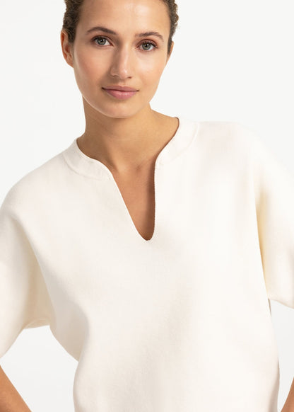Yaya Trui V-hals Offwhite