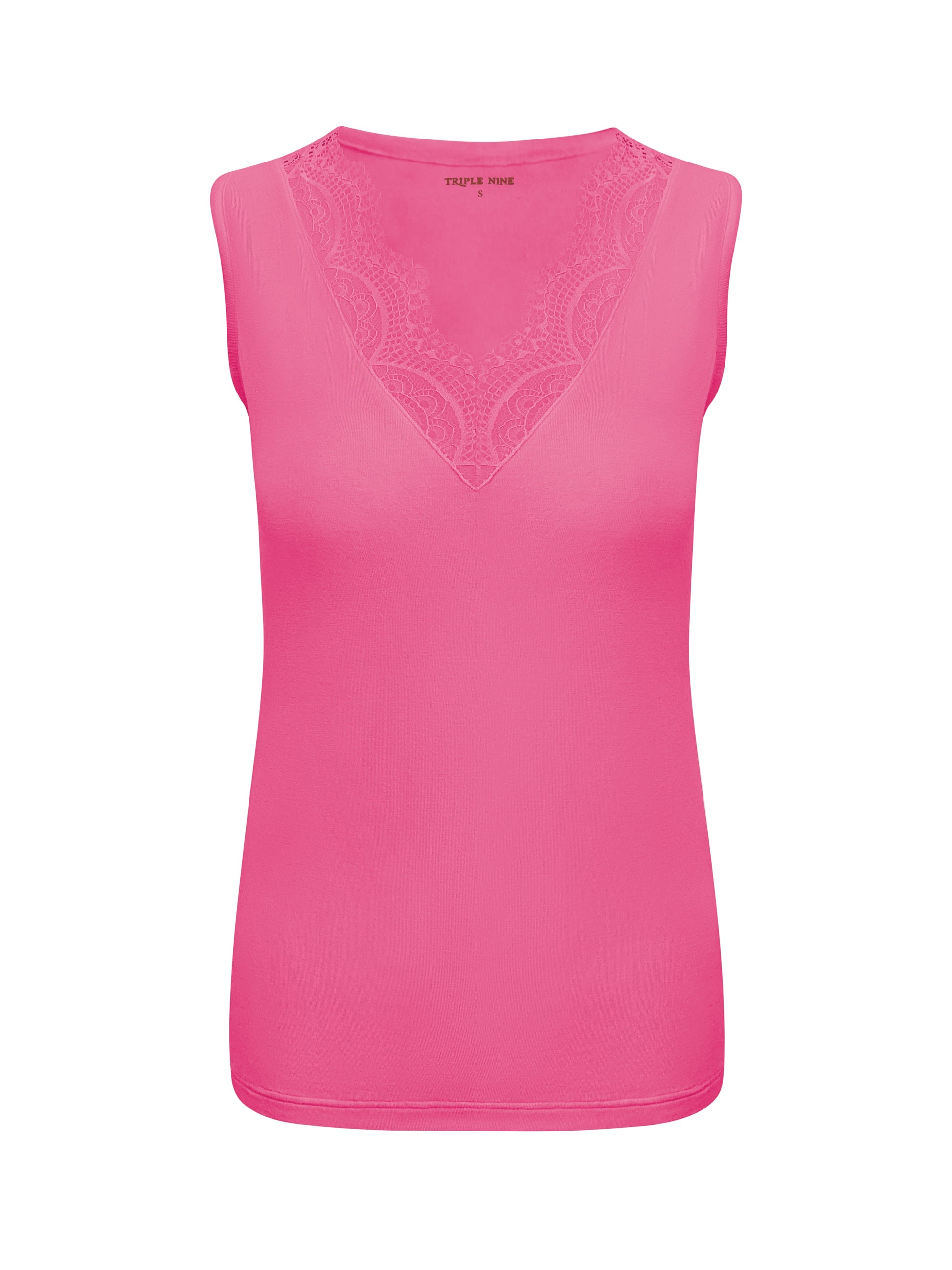 Triple Nine - Cashmere Top Sisi Fuchsia - 9005 - Peet kleding