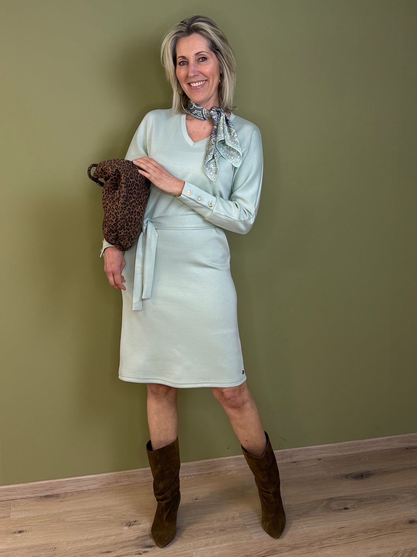 Triple Nine Scuba Jurk Noor Salie - 61101 - Peet kleding