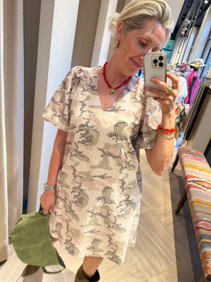 Azzurro Jurk Lisa Camoflage - Peet kleding