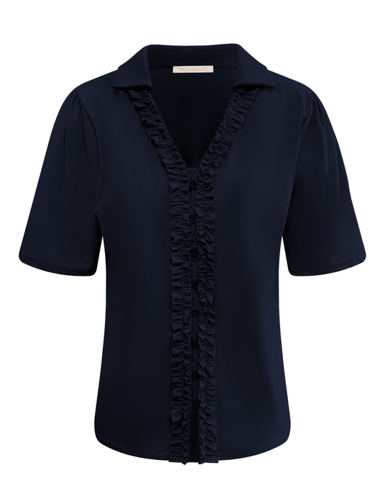 Triple Nine - Travel Blouse Camille Navy - 5931 - Peet kleding