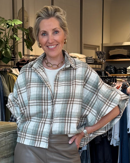 Blouse Roos Taupe Salie