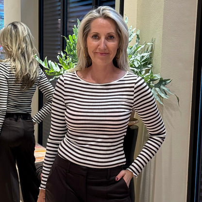 Ichi Shirt Cella Streep Bruin