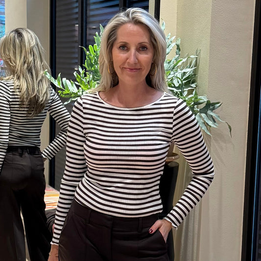Ichi Shirt Cella Streep Bruin