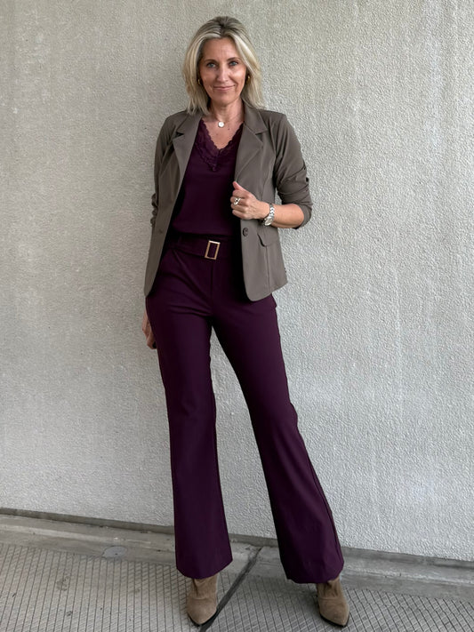 Triple Nine - Travel Blazer Francis Taupe - 3101 - Peet kleding