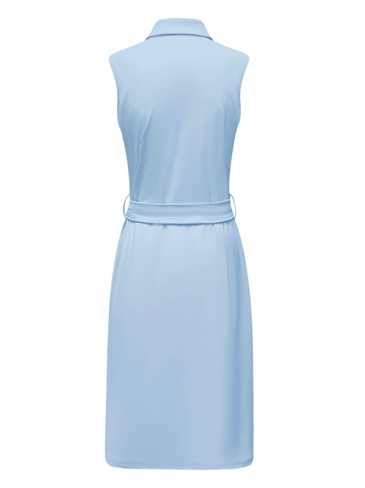 Triple Nine Travel Jurk Elodie Lichtblauw - 51823 - Peet kleding