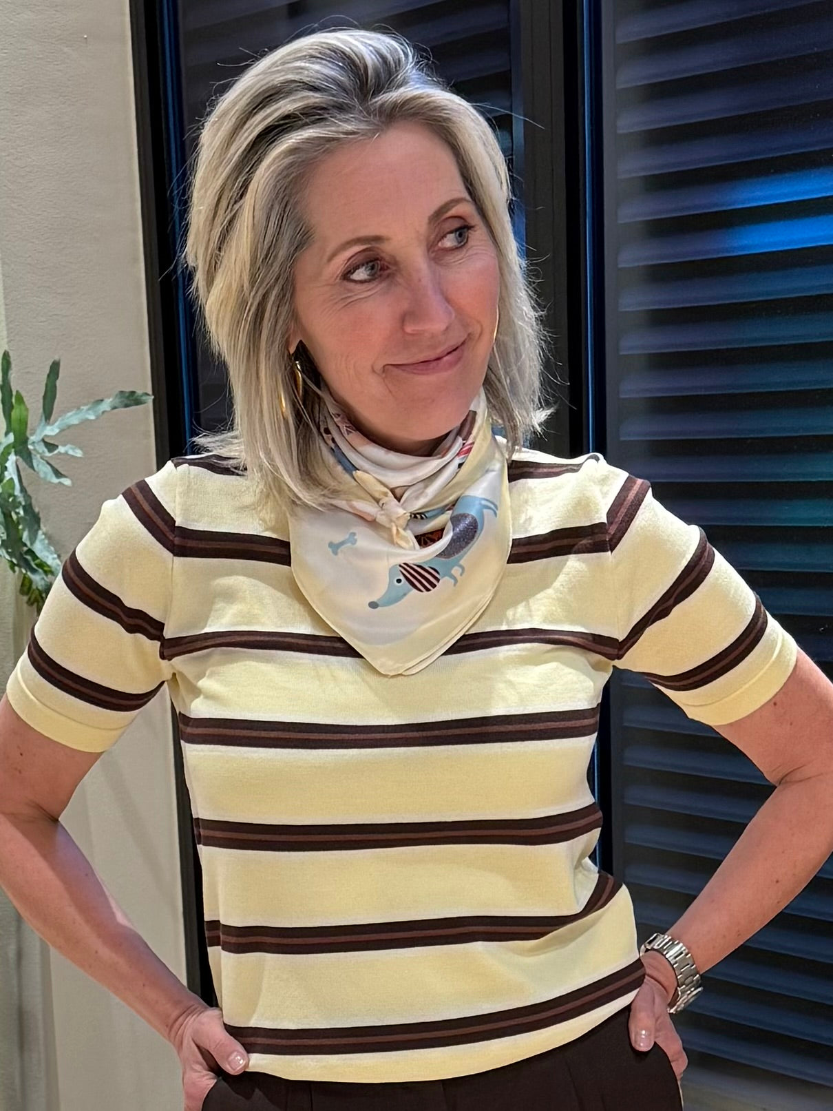 Sjaal Teckel Zachtgeel - Peet kleding