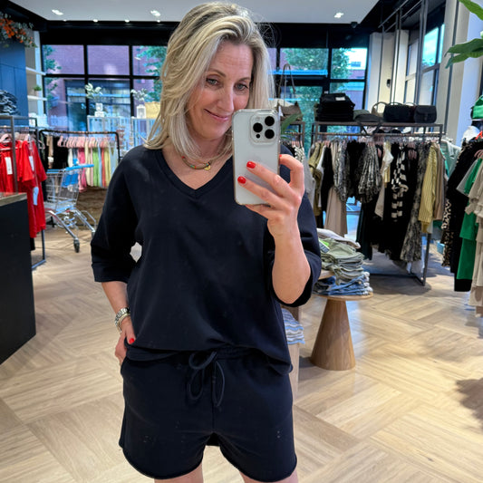 Azzurro Short Mia Navy - Peet kleding