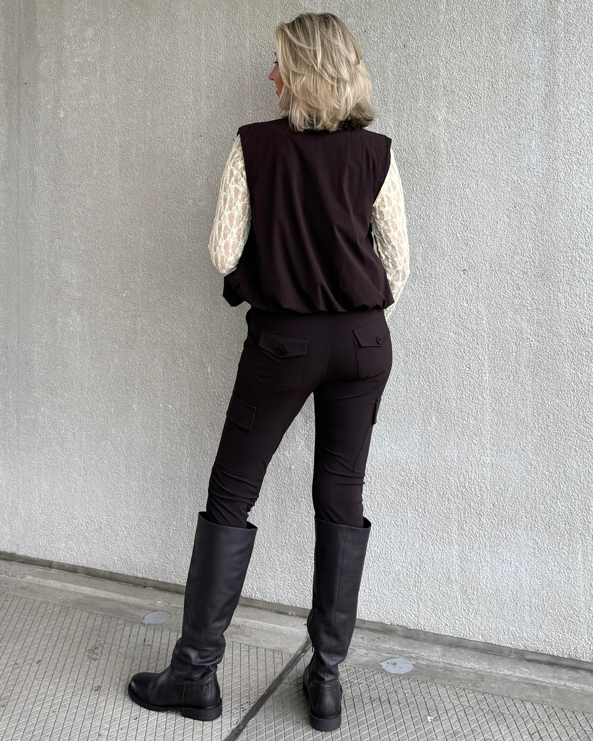 Triple Nine - Bodywarmer Bo Donkerbruin - 92428 - Peet kleding