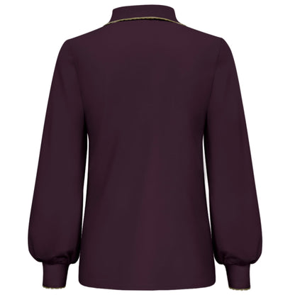 Triple Nine - Travel Top Raphaella Aubergine - 6929 - Peet kleding