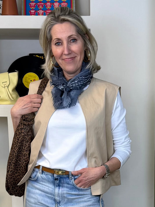 Yaya T-Shirt Lange Mouw Wit - Peet kleding