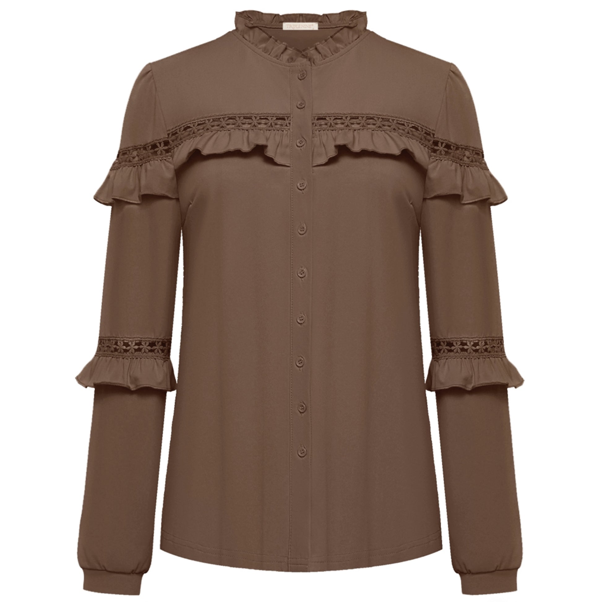 Triple Nine - Travel Blouse Joan Camel - 1108 - Peet kleding