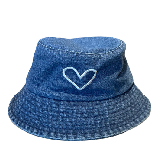 Denim Bucket Hat Blauw