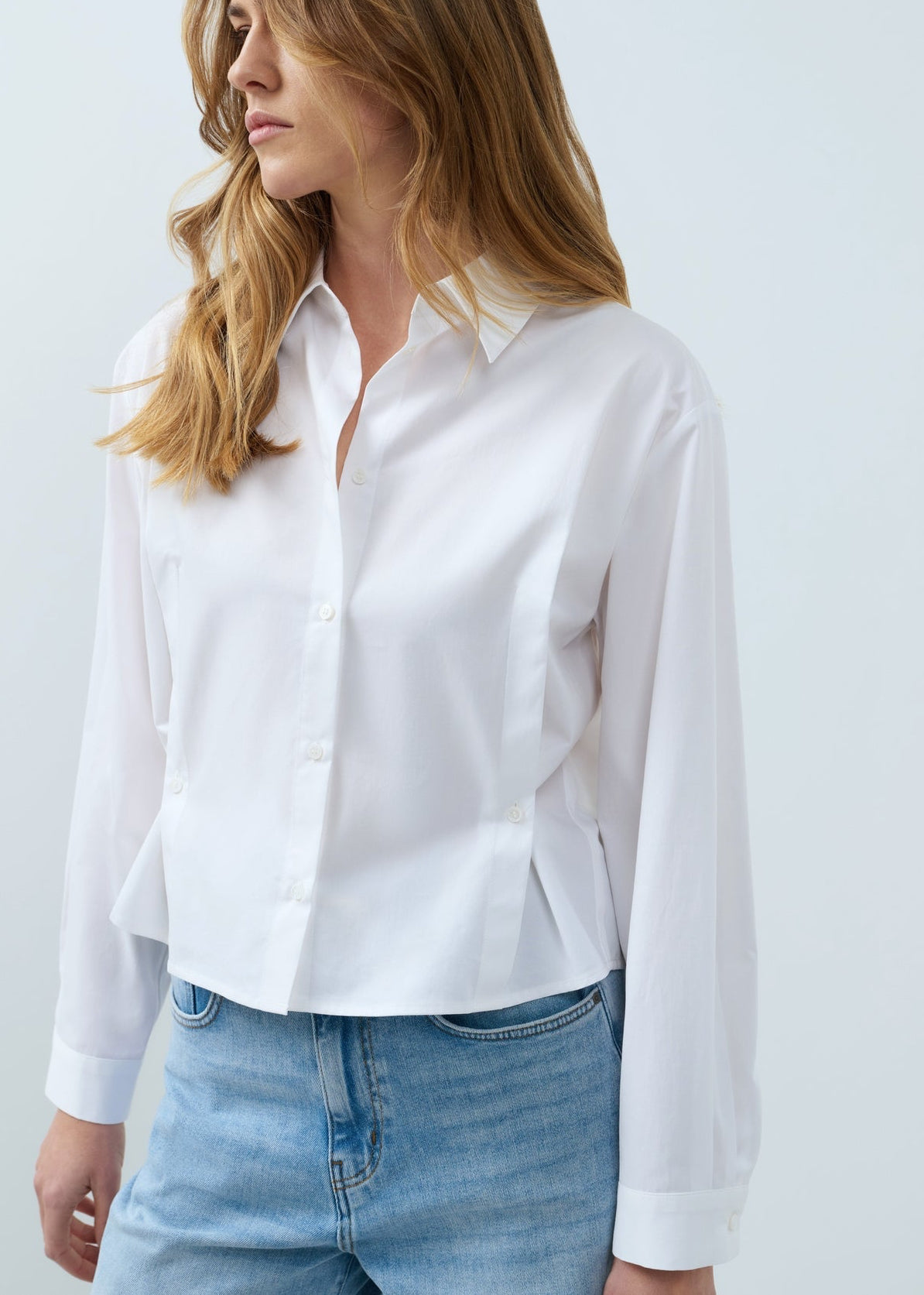 Yaya Blouse Poplin Wit