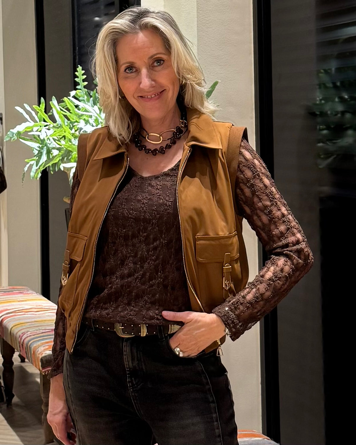 Triple Nine - Bodywarmer Joly Caramel - 92420