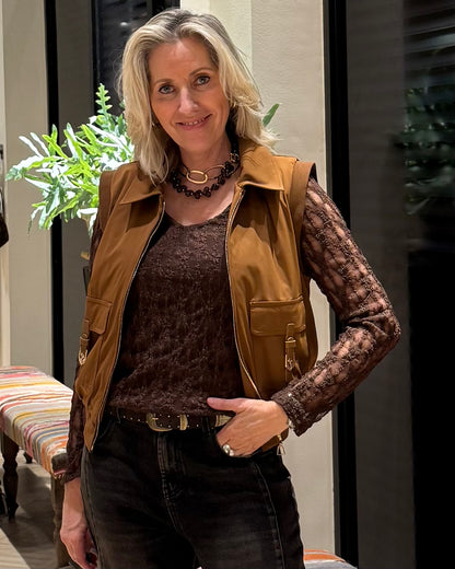 Triple Nine - Bodywarmer Joly Caramel - 92420
