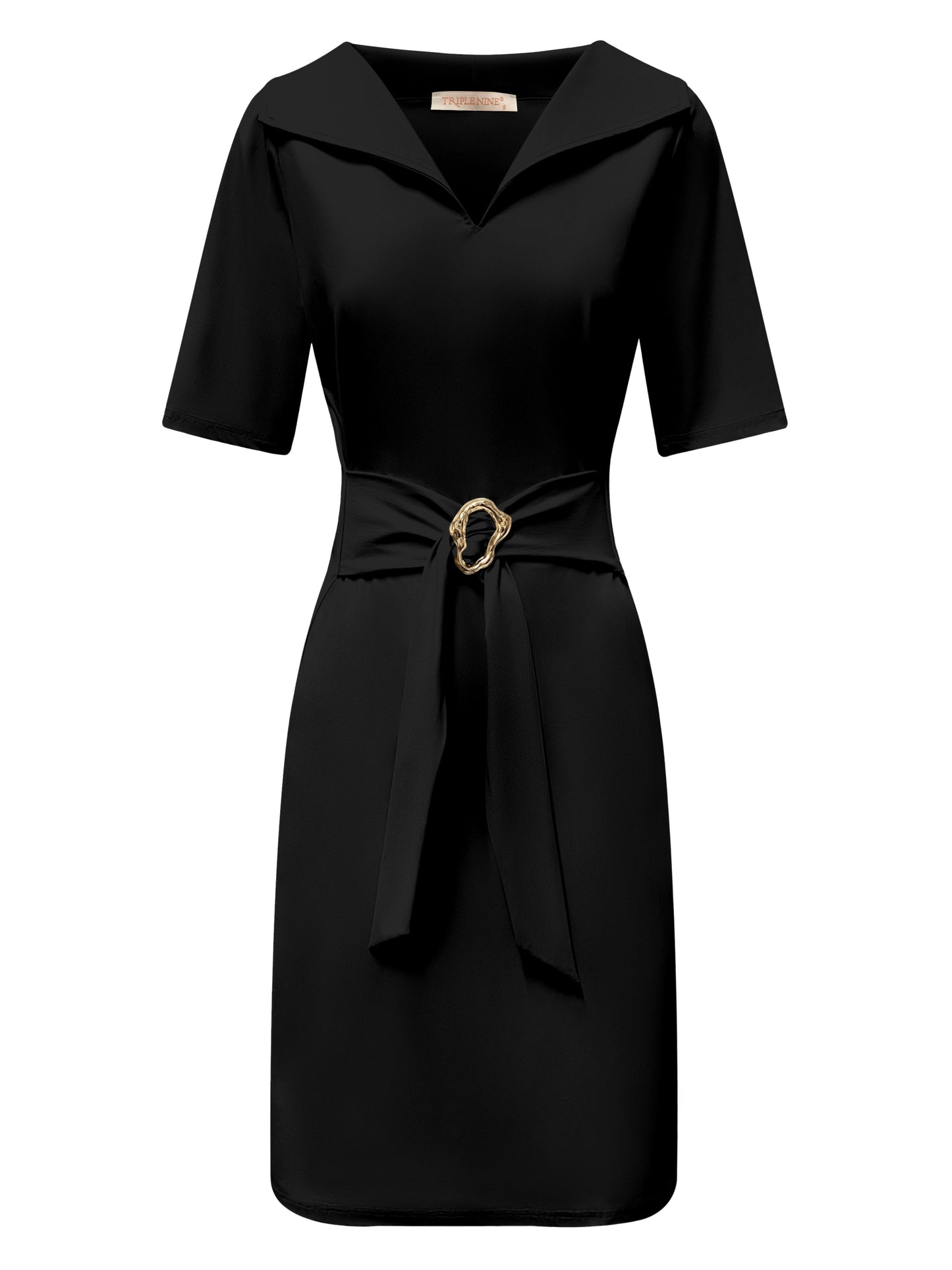 Triple Nine Travel Jurk Julia Zwart - 51821 - Peet kleding