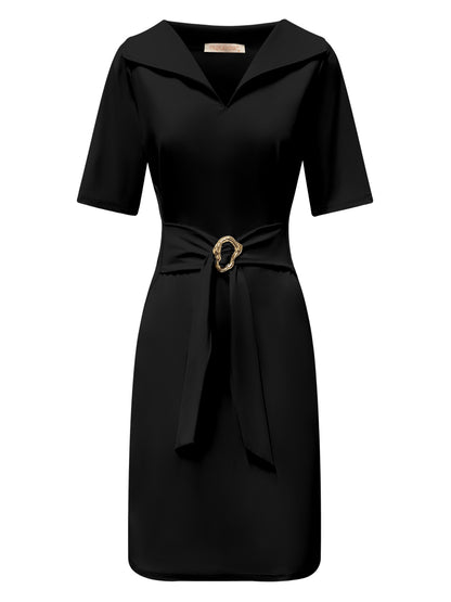 Triple Nine Travel Jurk Julia Zwart - 51821 - Peet kleding