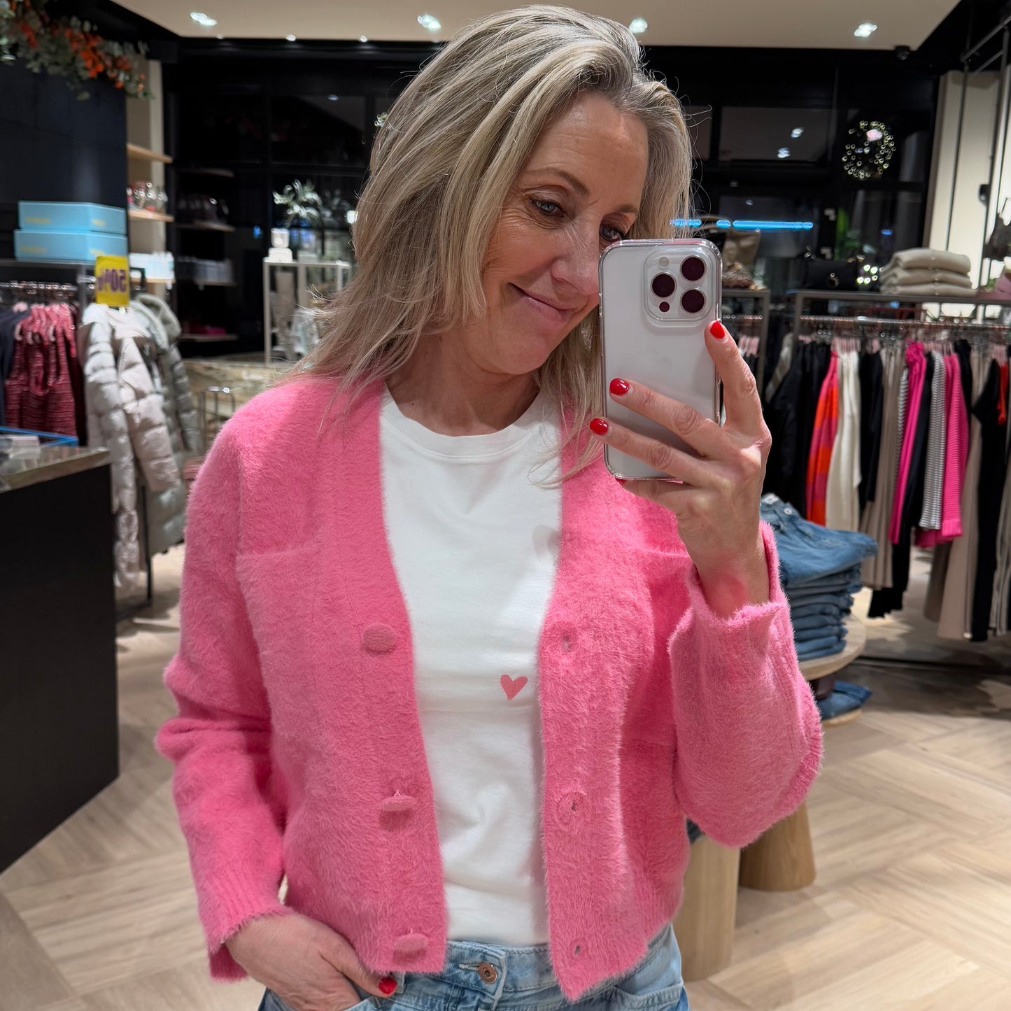 Rino & Pelle Vest Isarea Roze - Peet kleding