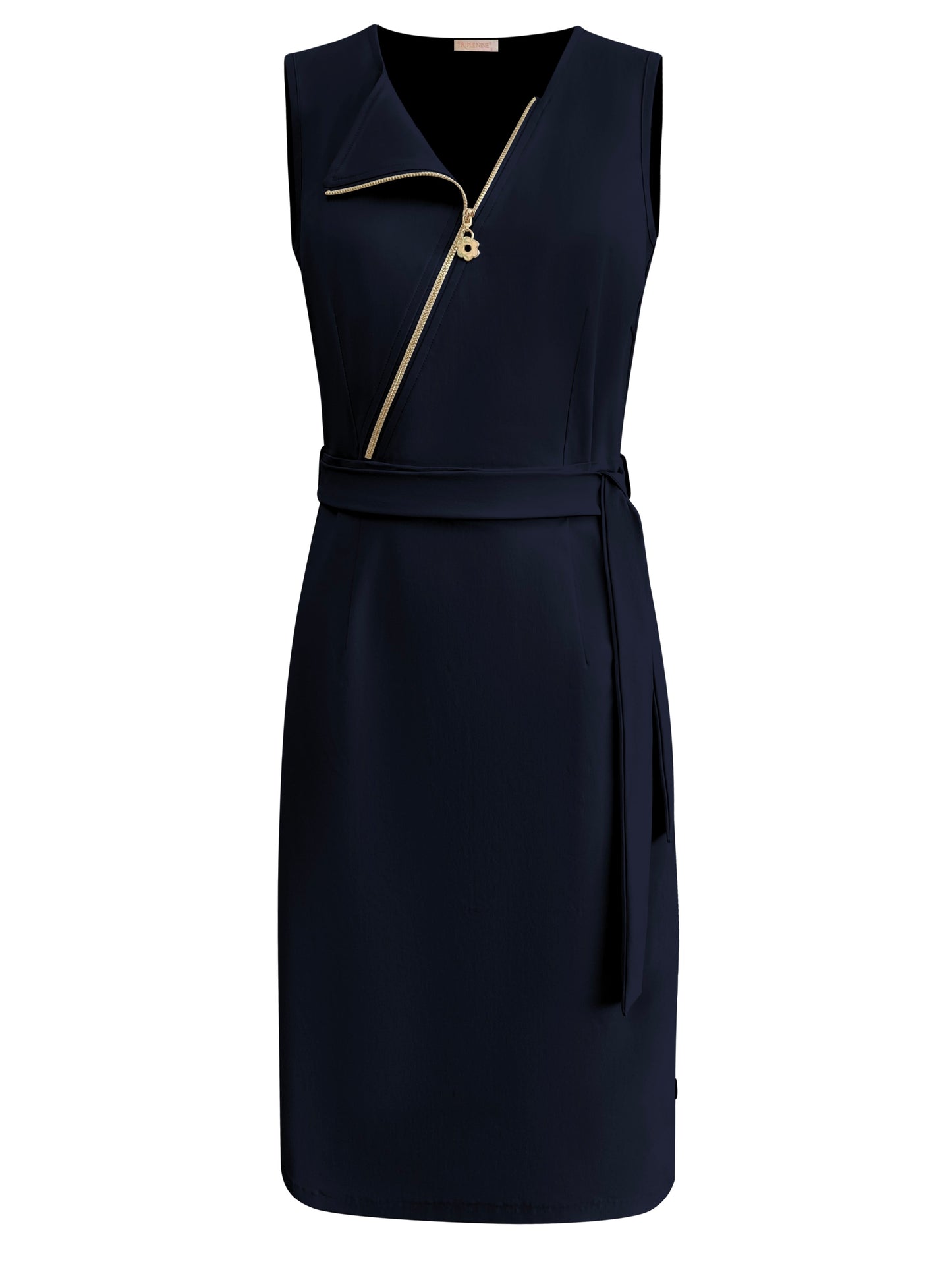 Triple Nine Travel Jurk Rosalie Navy - 51820 - Peet kleding