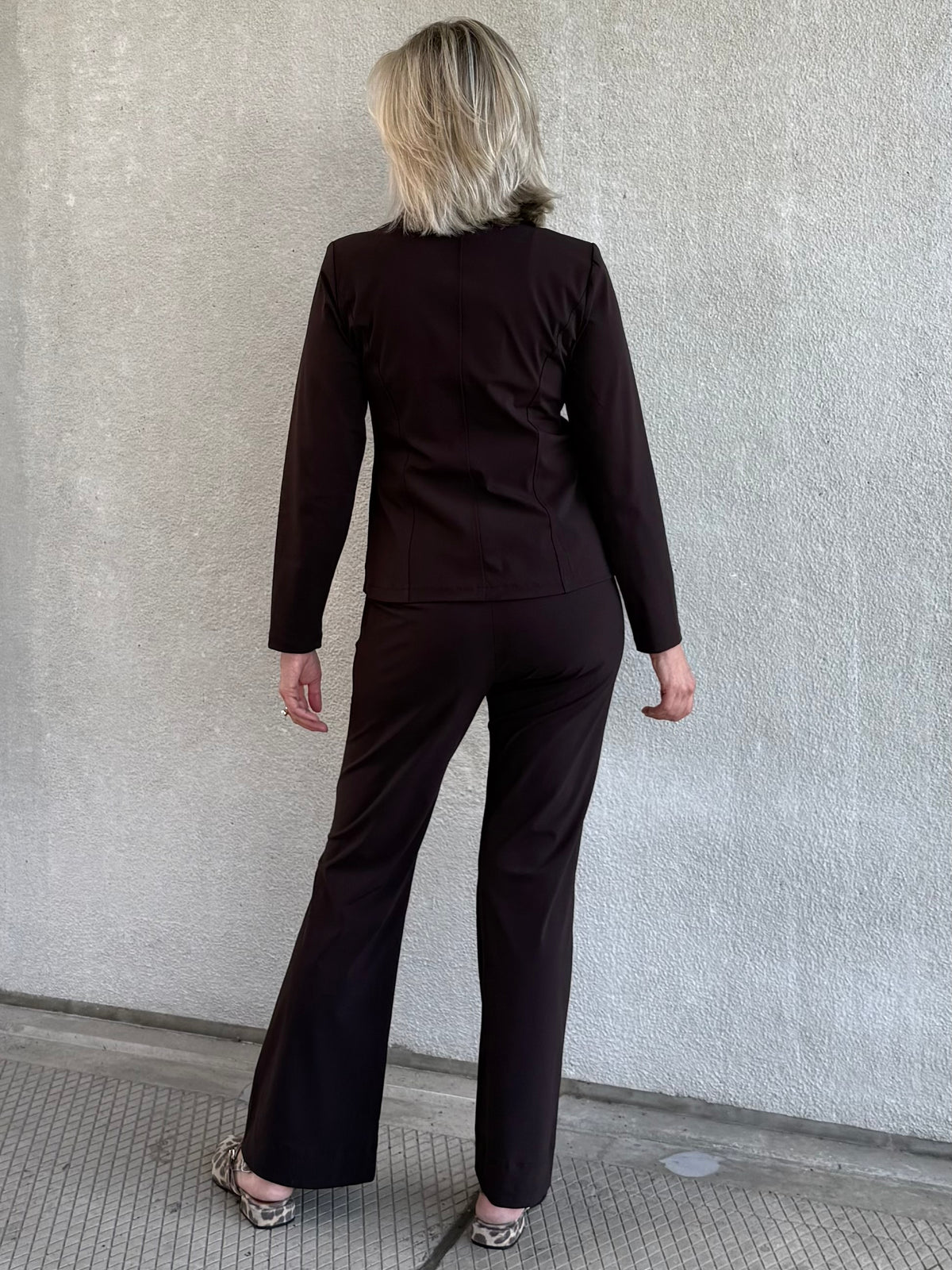 Triple Nine - Travel Broek Joy Donkerbruin - 3002 - Peet kleding