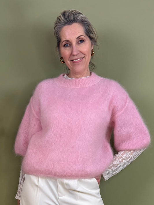 Mohair Trui Pip Roze - Peet kleding