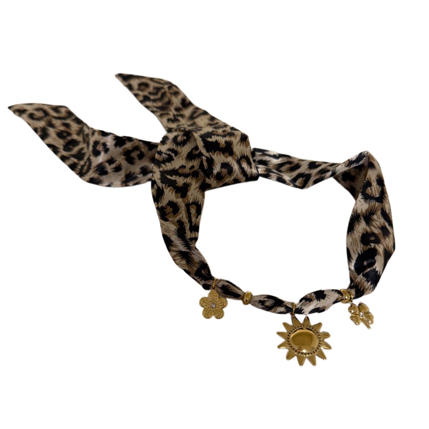 Ketting Sjaal Leopard Bedels - Peet kleding