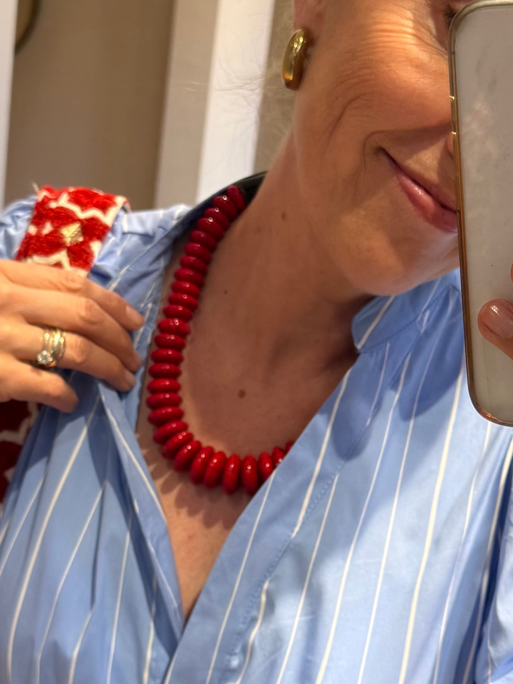 Ketting Fantasy Nepal Rood - Peet kleding