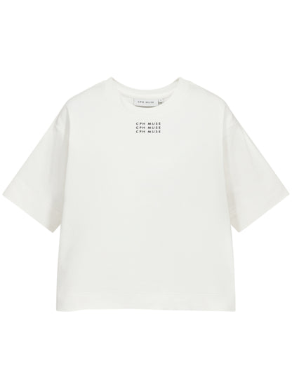 Copenhage Muse Tee Offwhite Mimosa - Peet kleding