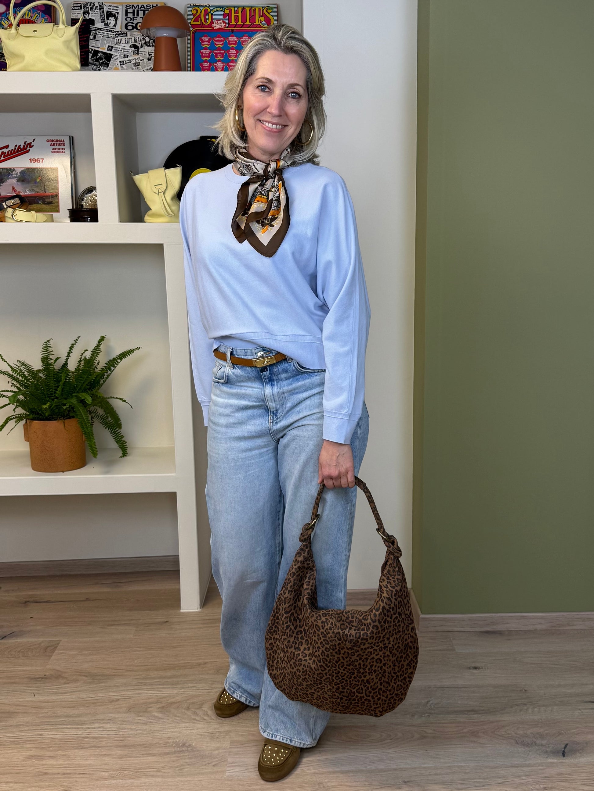 Yaya Sweater Lichtblauw - Peet kleding