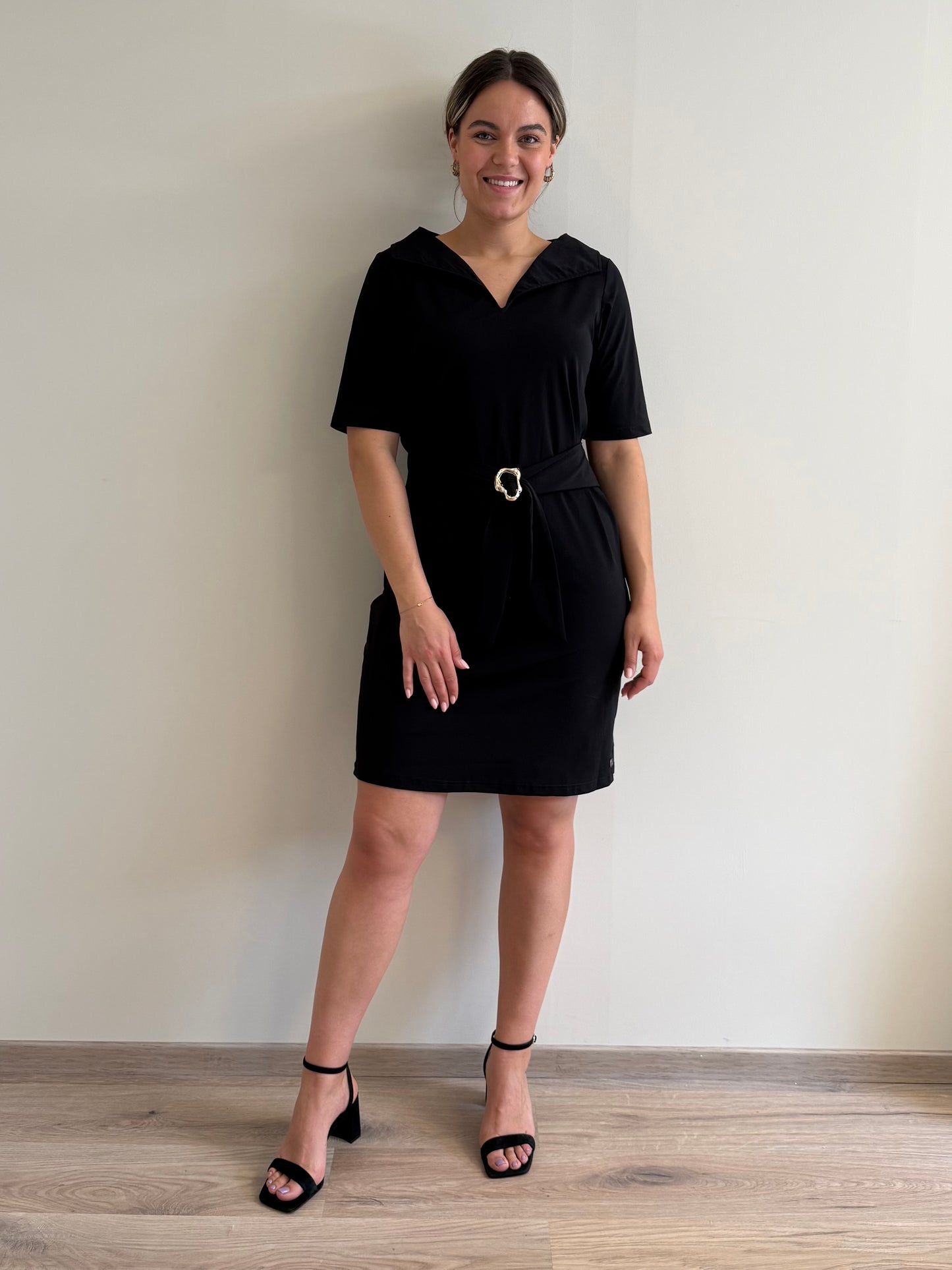 Triple Nine Travel Jurk Julia Zwart - 51821 - Peet kleding