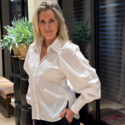Copenhage Muse Blouse Sophie Wit - Peet kleding