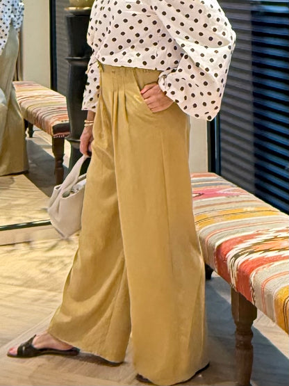 Ambika Broek Carry Geel - Peet kleding