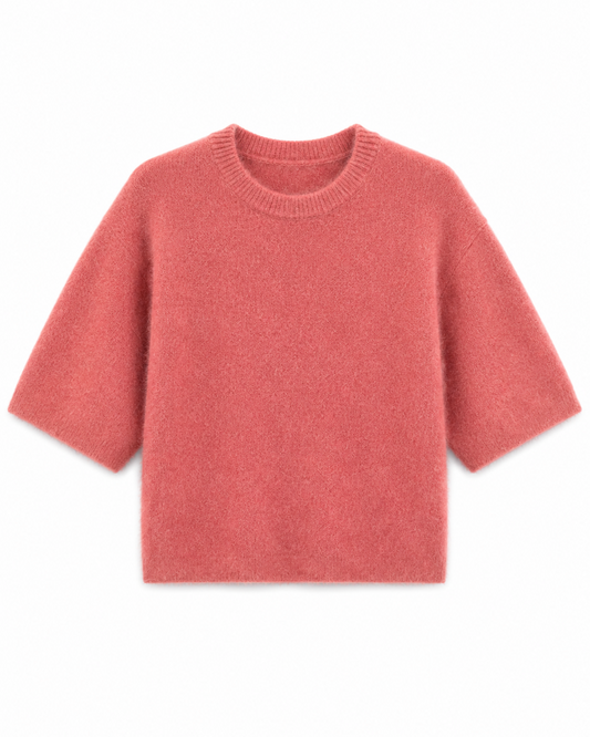 Alpaca Top Silvi Framboos - Peet kleding