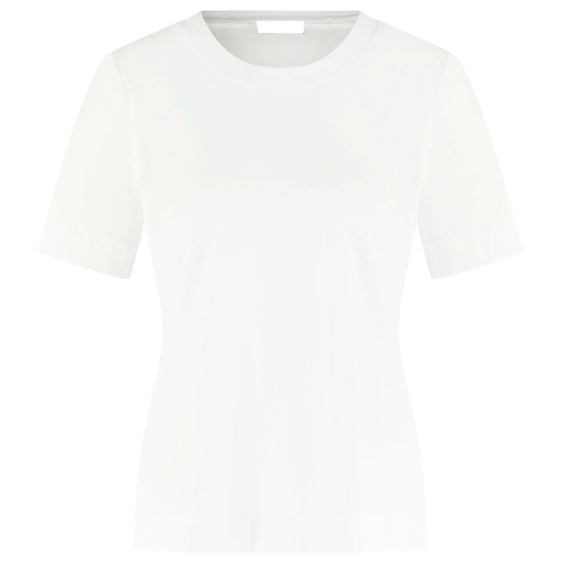 Azzurro Basic Tee Carol Wit - Peet kleding